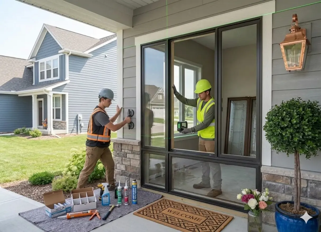 Egress window installation by Cosello Construction