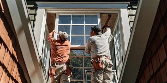 Cosello Construction double hung window installation in a South Jersey residential home