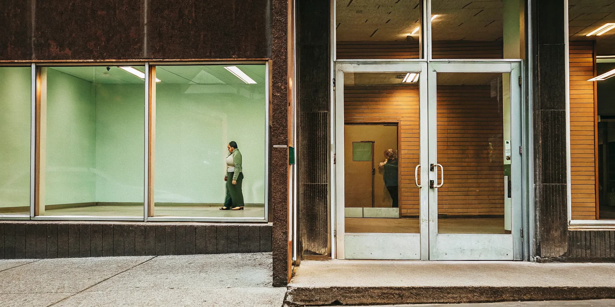 Modern South Jersey commercial storefront with security glazing