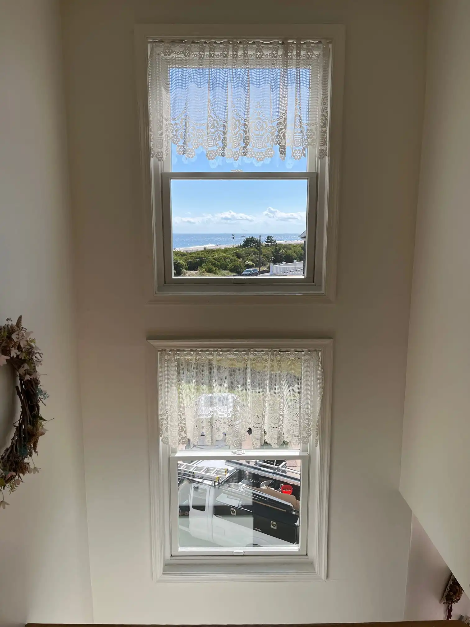 Double hung window installation in a South Jersey home by Cosello Construction
