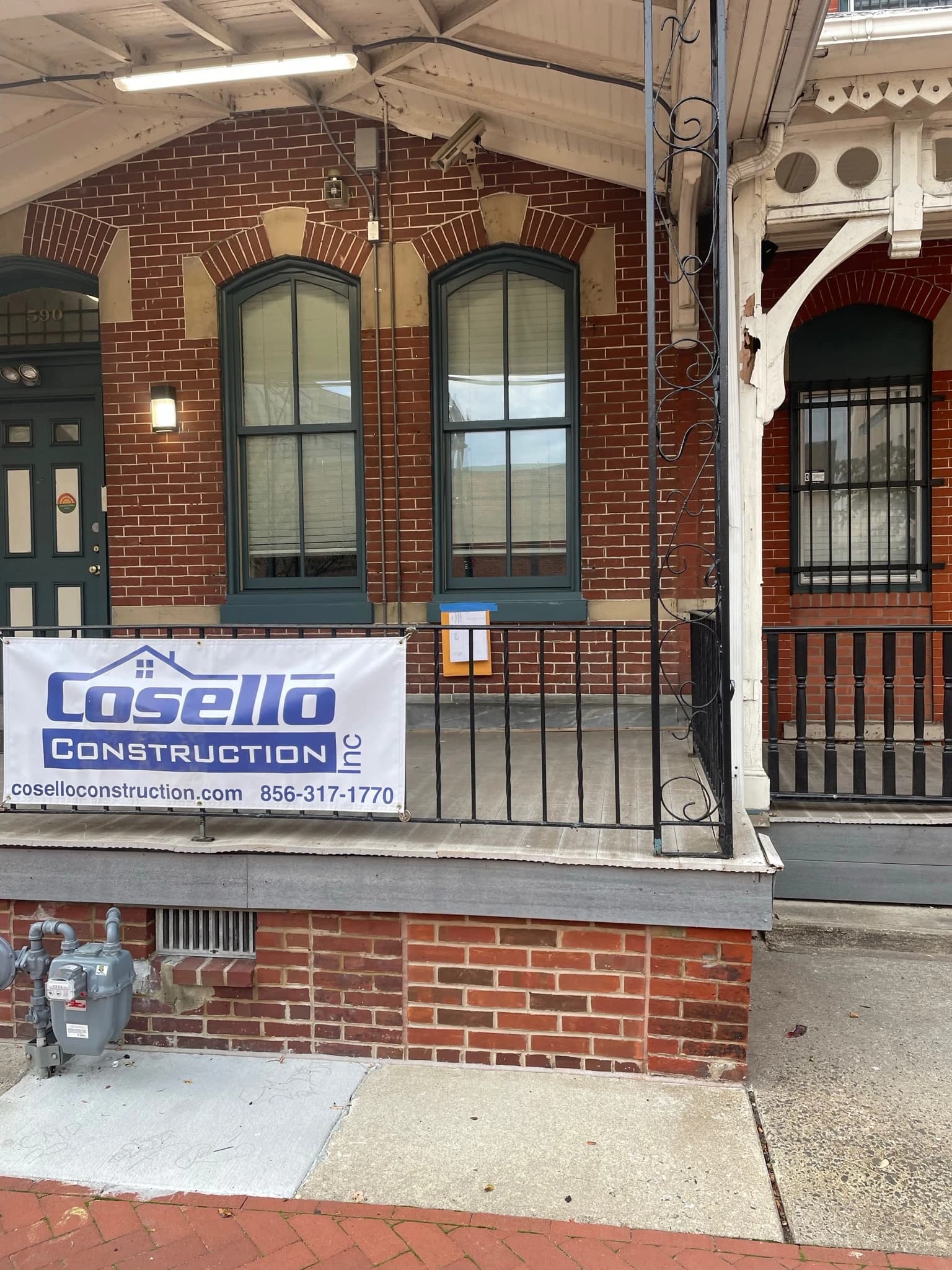 Bay window installation in a residential home in South Jersey by Cosello Construction