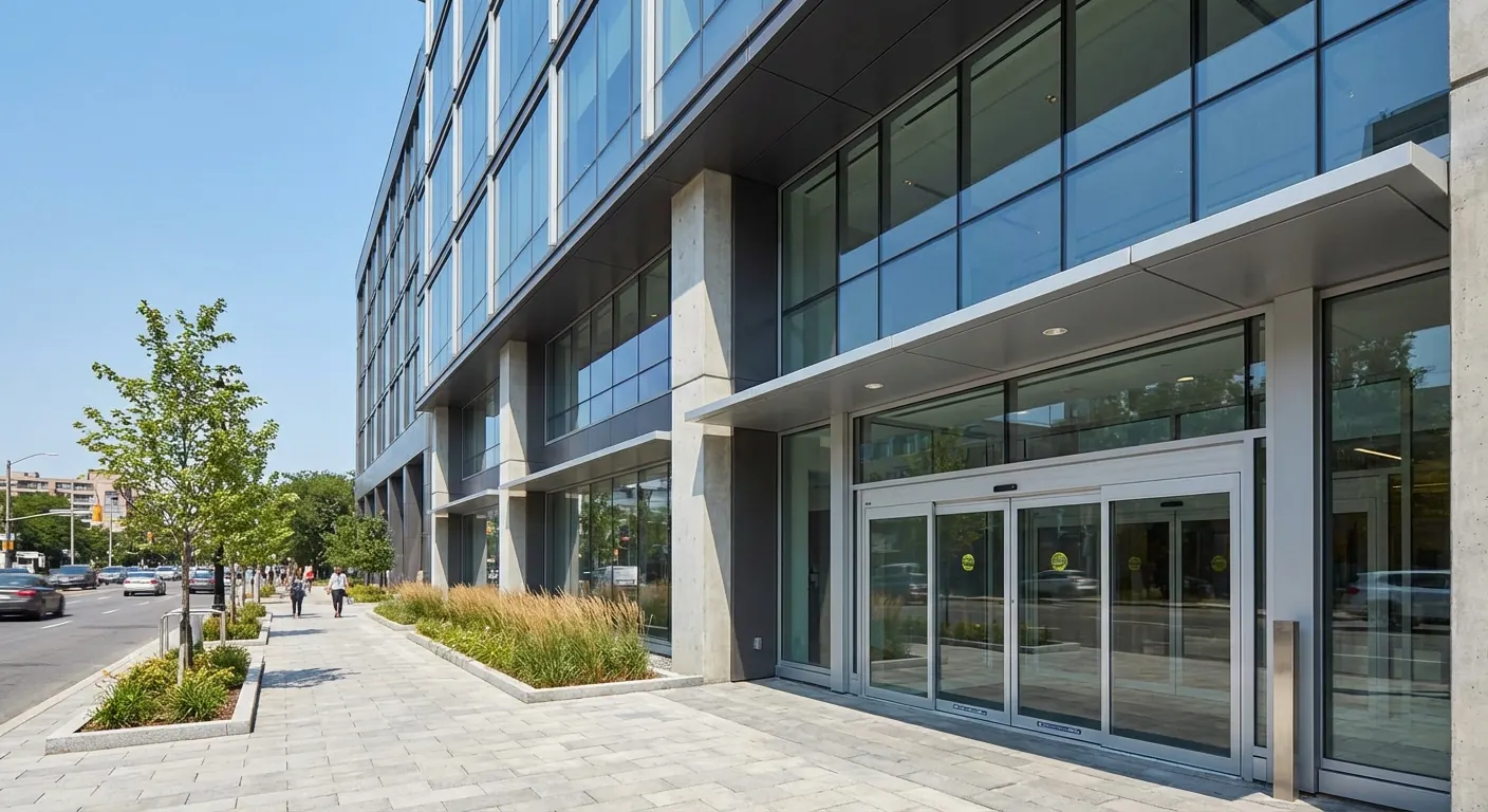 Commercial windows and doors installed by Cosello Construction