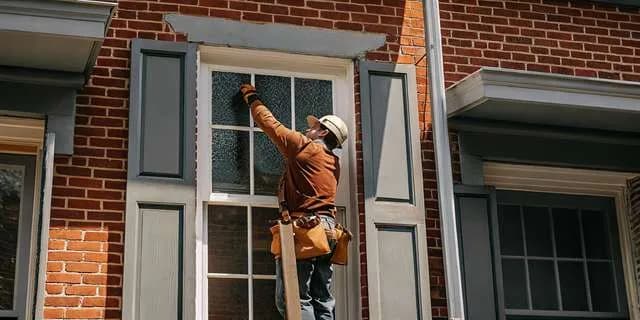 Cosello Construction professional window installation in a Philadelphia row home