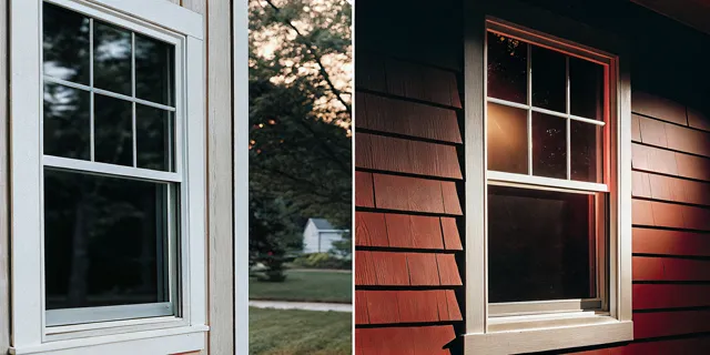 Cosello Construction comparison of Andersen Fibrex and ProVia vinyl replacement windows