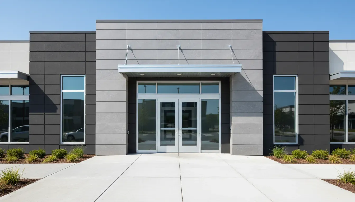 Commercial storefront door replacement Philadelphia with aluminum framed glass entry doors