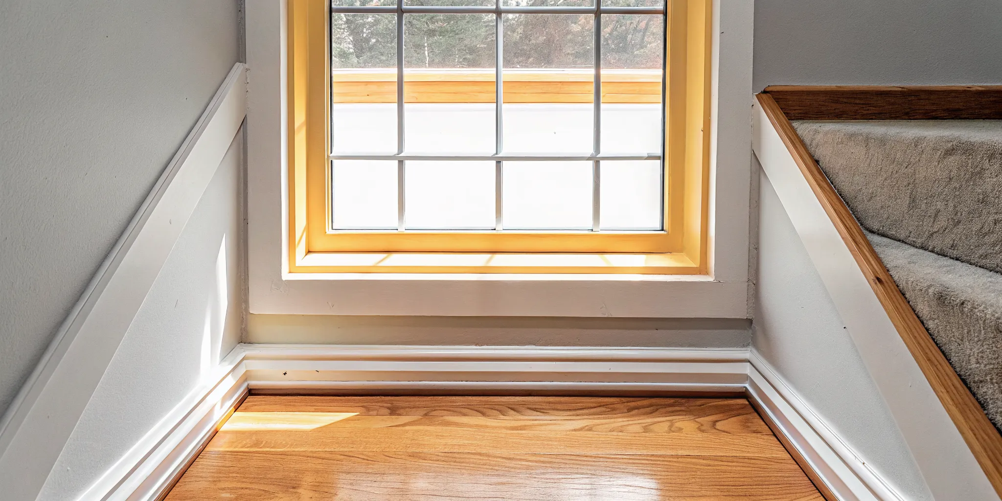 New energy-efficient casement basement window installed in a finished South Jersey basement with natural light streaming through
